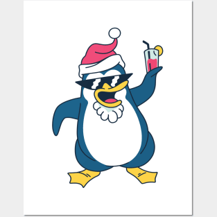 Christmas Penguin Posters and Art